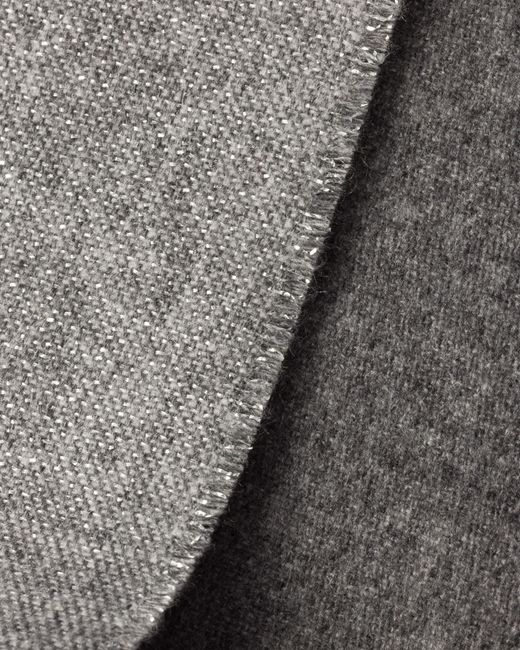 Prada Gray Logo-Print Scarf