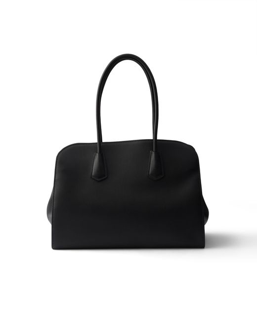 Prada Black Large Leather Tote Bag