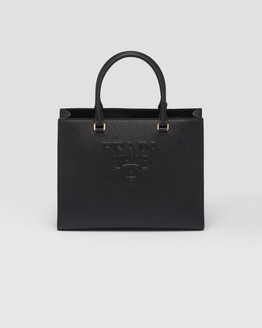 Prada Black Medium Saffiano Leather Handbag