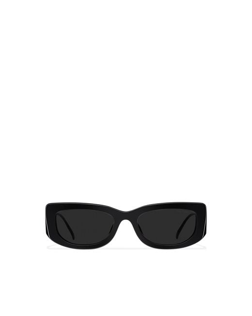 Prada Black Sunglasses With Triangle Logo