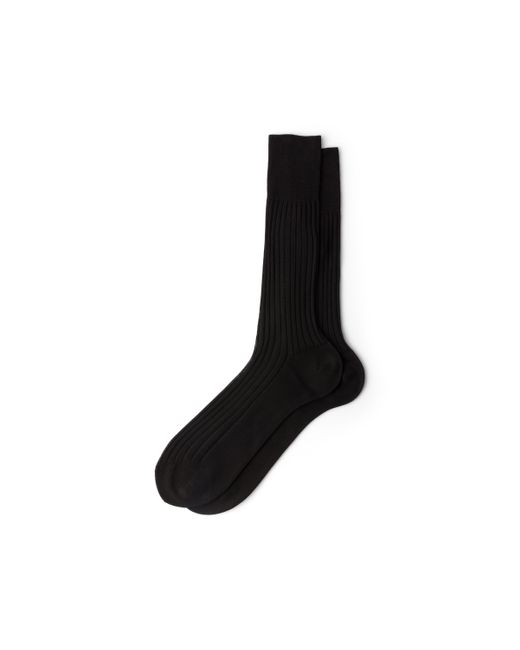 Calcetines De Algodón Hasta Media Pantorrilla, Hombre, Talla 10 Prada de hombre de color Black