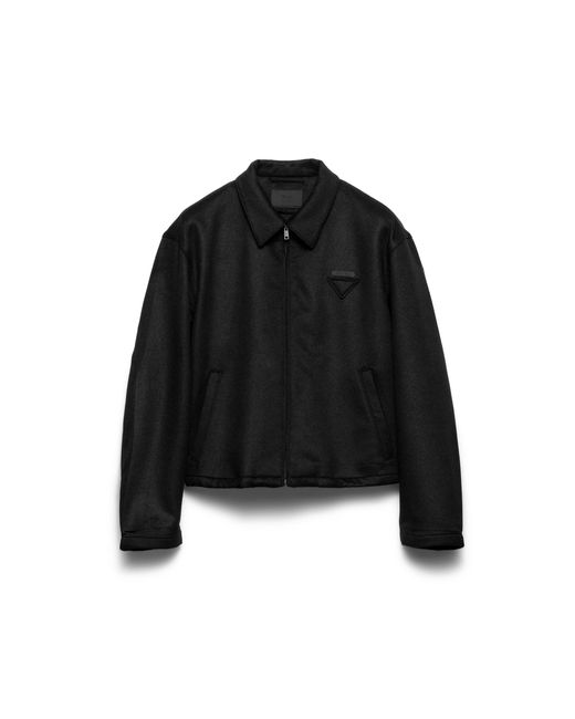 Sobrecamisa De Lana Y Cachemir, Hombre, Talla Prada de hombre de color Black