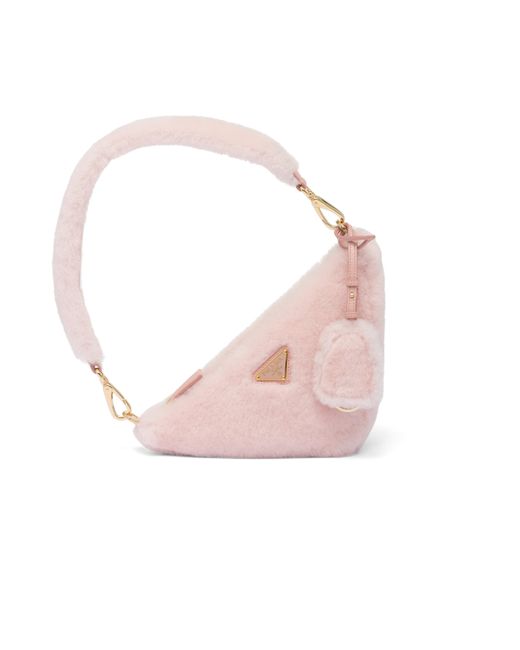 Prada Pink Shearling Mini-bag