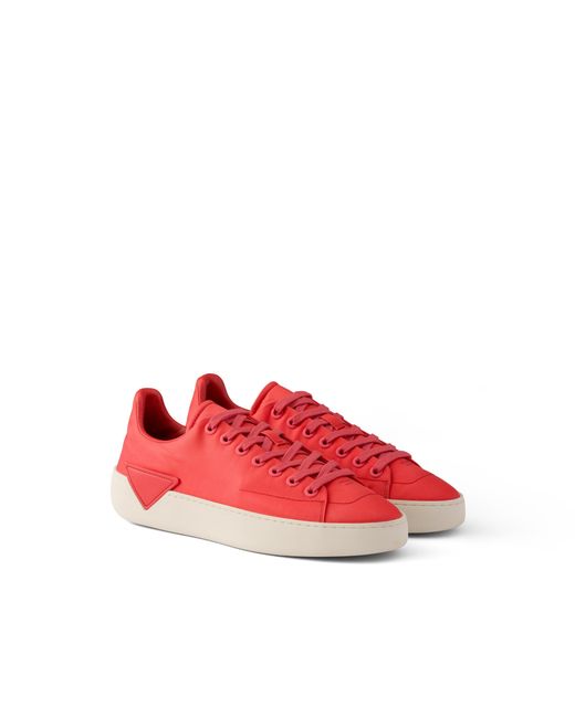 Prada Red Court Re-Nylon Sneakers, Size 5,5 for men