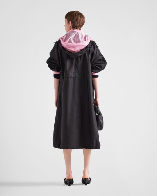 Prada Black Re-nylon Raincoat