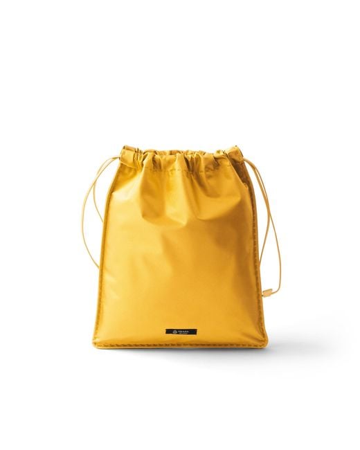 Prada Yellow Wish Silk Duchesse Pouch