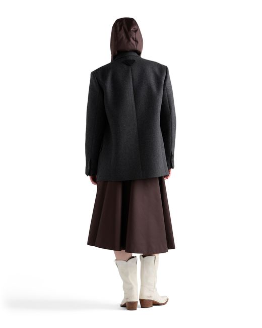 Prada Brown Re-Nylon Circle Skirt