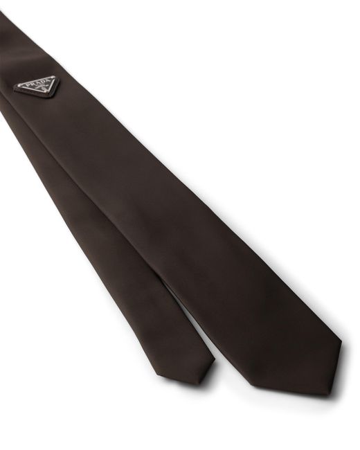 Prada White Re-Nylon Tie for men