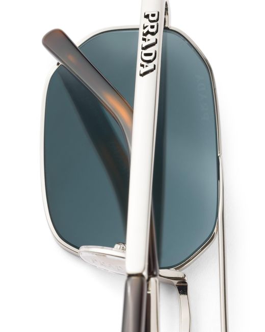 Prada White Sunglasses With Logo for men