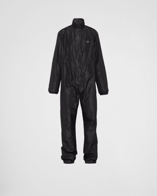Prada Black Re-Nylon Jumpsuit for men