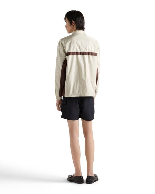 Prada Blue Mohair Wool Shorts for men