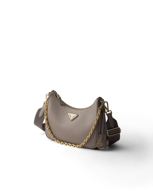 Prada Brown Re-Edition 2005 Saffiano Leather Bag