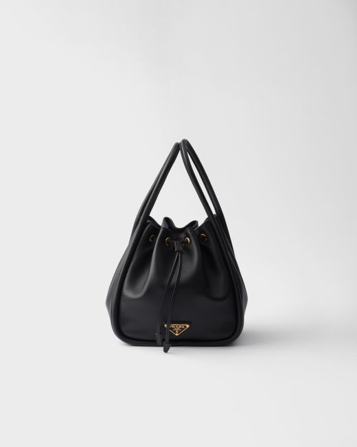Prada Black Darling Leather Mini Bucket Bag