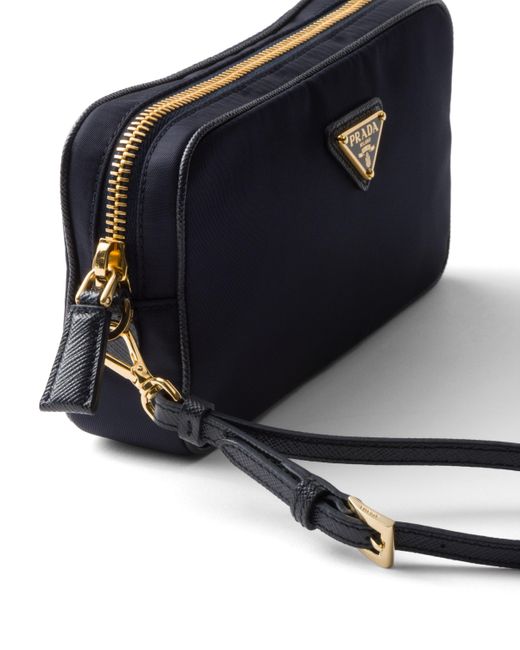 Pouch De Re-Nylon Y Piel Saffiano Re-Edition 1978 Prada de color Black