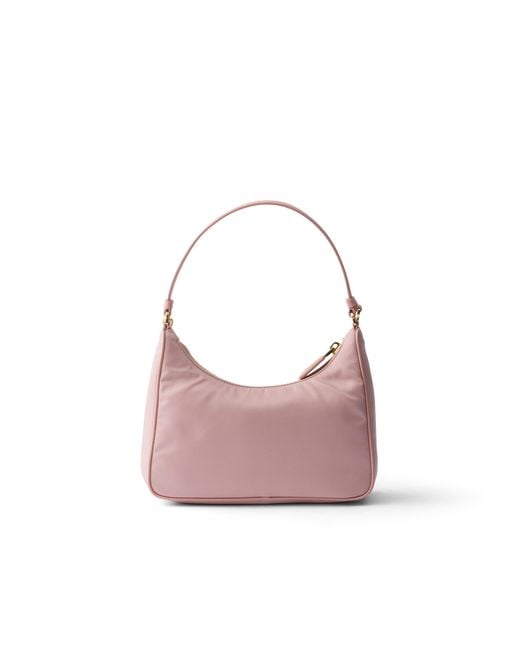 Prada Pink Re-Edition 2005 Re-Nylon And Saffiano Mini Bag, Pesco