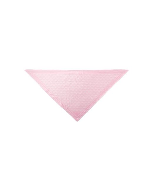 Prada Pink Printed Silk Scarf