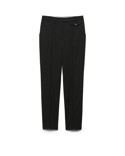 Prada Black Light Wool Pants