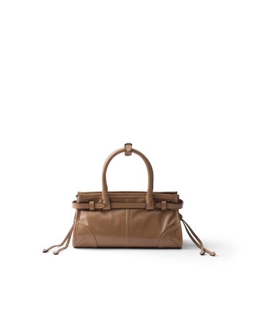 Prada Brown Bonnie Leather Mini Handbag