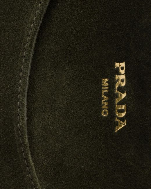 Prada Black Carry Mini Suede Handbag