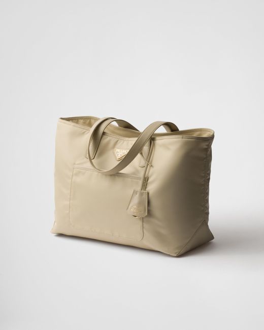 Cabas Re-Edition 1978 En Re-Nylon Et Cuir Saffiano Prada en coloris Natural