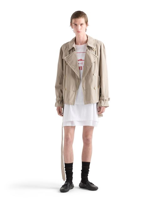 Prada Natural Technical Cotton Jacket for men