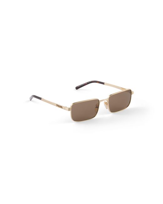 Prada White Sunglasses With Logo for men