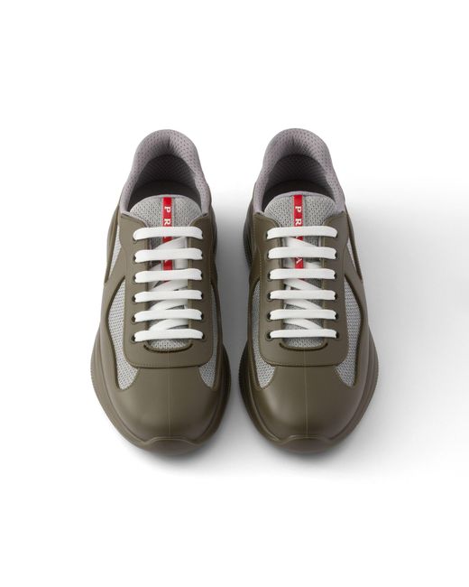 Prada Multicolor America's Cup Soft Rubber And Bike Fabric Sneakers for men