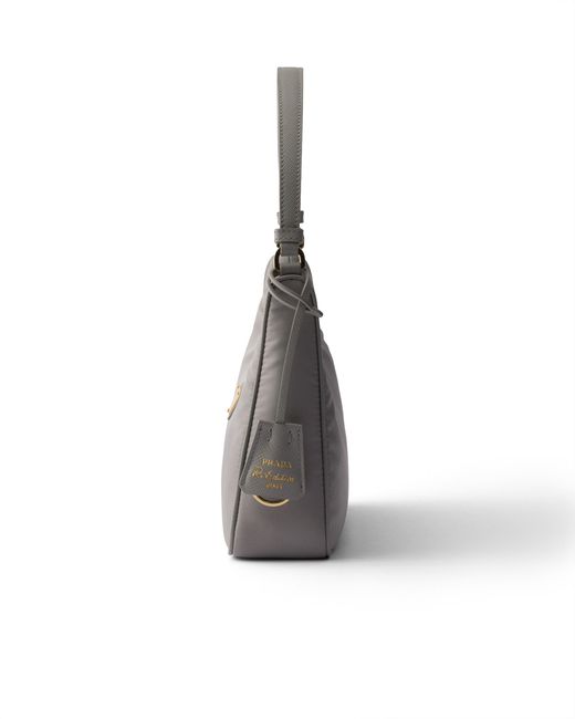 Prada Gray Re-Edition 2005 Re-Nylon And Saffiano Mini Bag