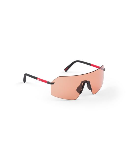 Prada Pink Linea Rossa Sunglasses for men