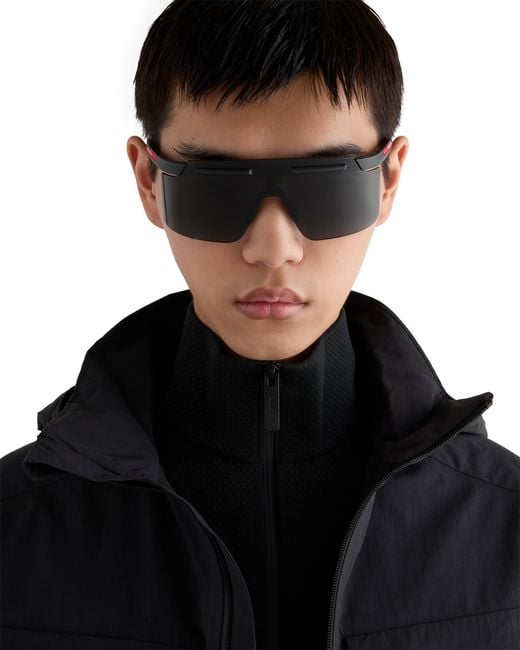 Prada Blue Linea Rossa Active Sunglasses for men