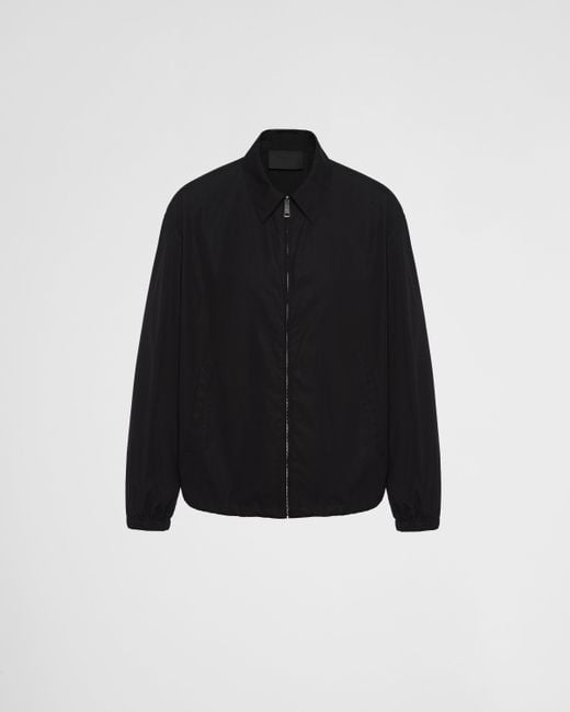 Prada Black Cotton Blouson Jacket for men