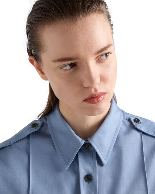 Prada Blue Chino Shirt, Aviator