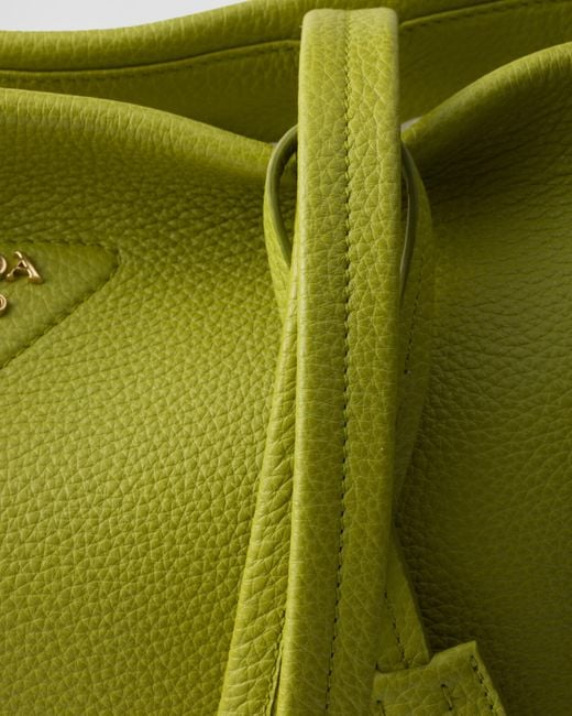 Borsa Shopping Large di Prada in Green