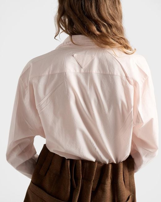 Prada Pink Hemd Aus Baumwolle