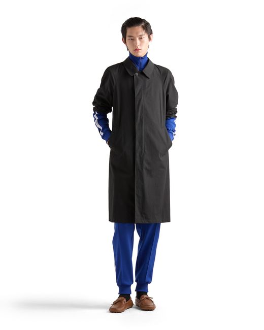 Prada Blue Technical Fabric Blouson Jacket for men