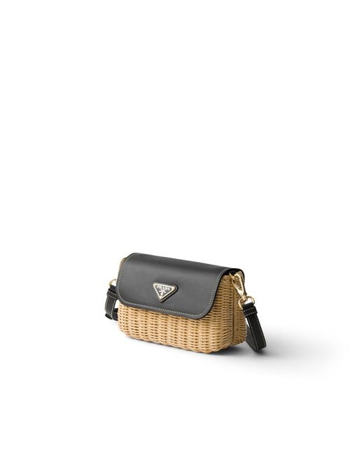 Borsa A Tracolla Small di Prada in White