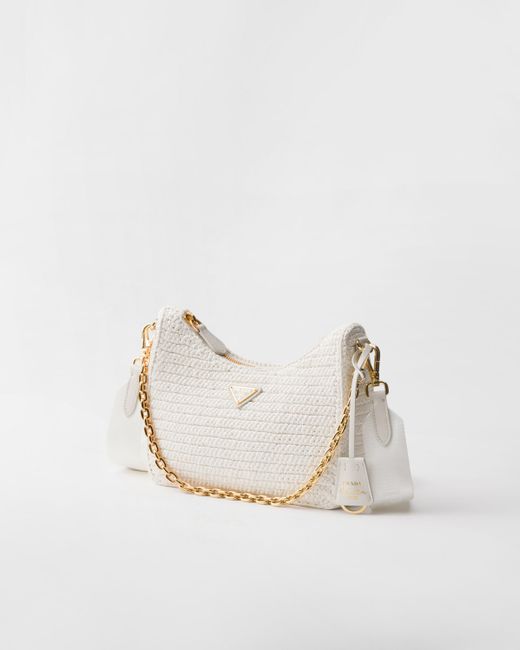 Prada White Re-Edition 2005 Crochet Bag
