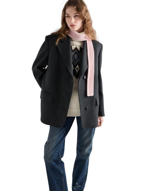 Prada White Wool Scarf