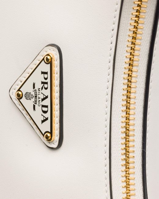 Borsa A Spalla Arqué Mini di Prada in Metallic