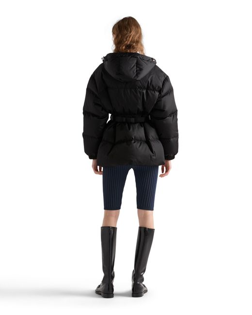 Prada Black Re-Nylon Down Jacket