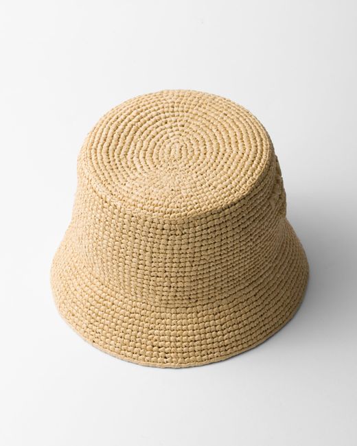 Prada Natural Crochet Bucket Hat