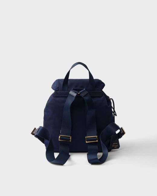 Prada Blue Re-Edition 1978 Kleiner Rucksack Aus Re-Nylon