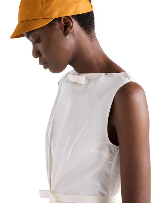 Prada White Faille Dress