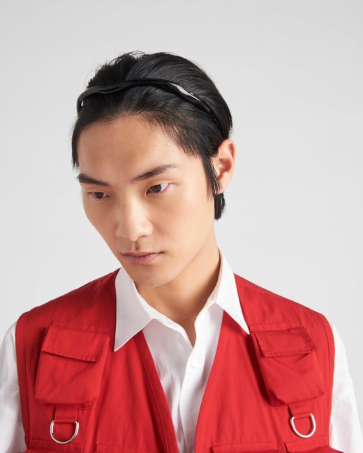 Prada Red Cotton Vest for men