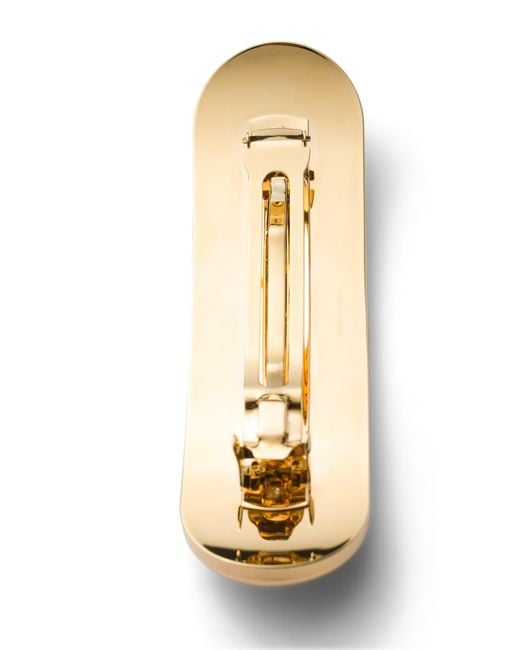 Prada White Metal Hair Clip