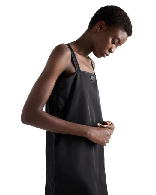 Prada Black Re-Nylon Mini-Dress