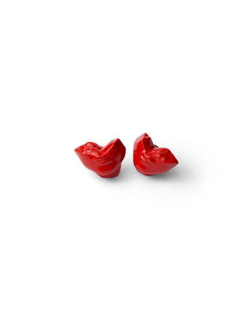 Prada Red Resin And Metal Cufflinks for men