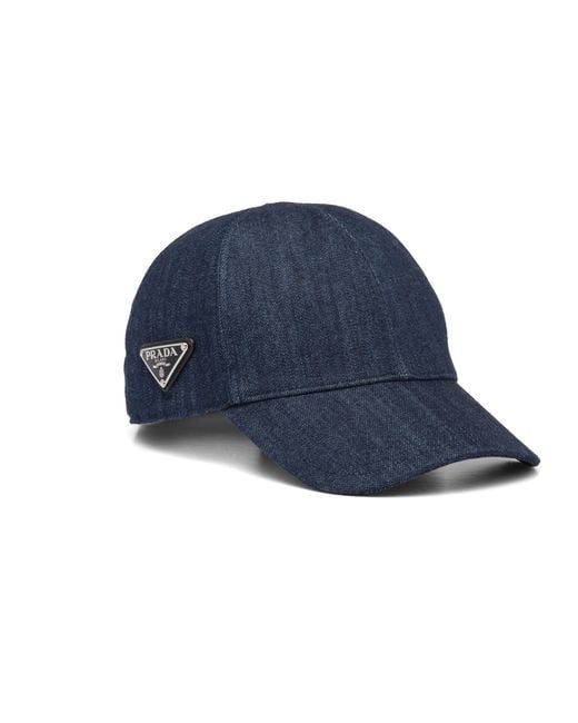 Prada Blue Denim Baseball Cap