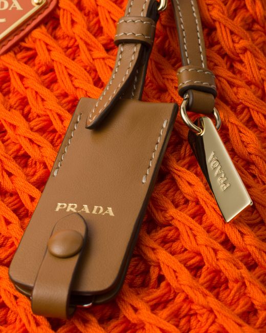 Prada Orange Mini Handtasche
