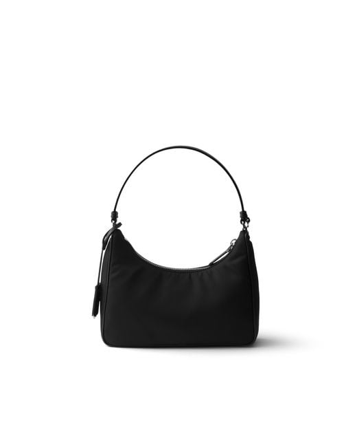 Prada Black Re-Edition 2005 Re-Nylon And Saffiano Mini Bag
